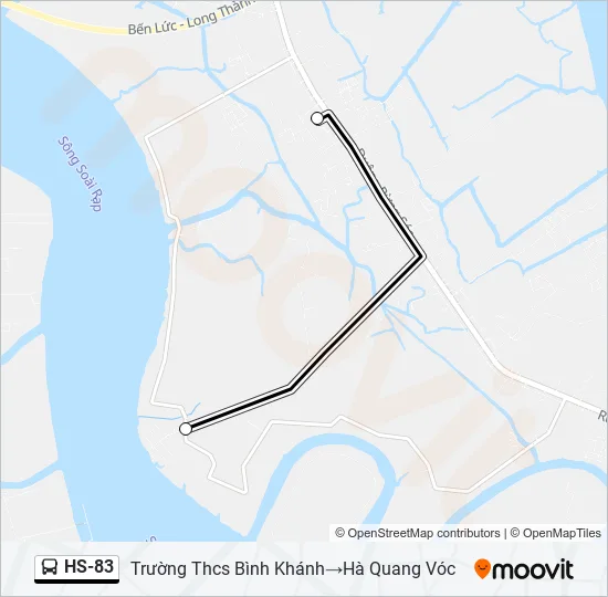 HS-83 Bus Line Map