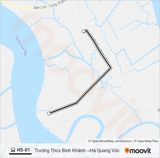 Bản đồ Tuyến HS-01 xe buýt
