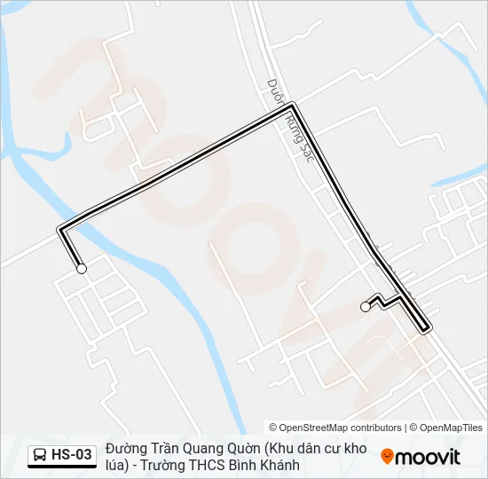 Bản đồ Tuyến HS-03 xe buýt