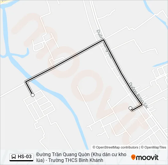 Bản đồ Tuyến HS-03 xe buýt