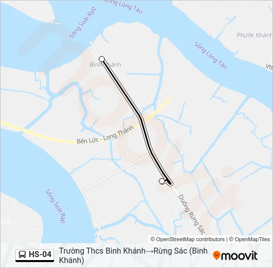 Bản đồ Tuyến HS-04 xe buýt
