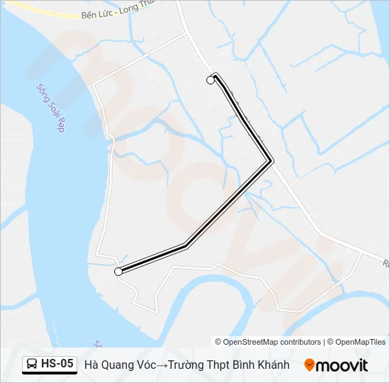 Bản đồ Tuyến HS-05 xe buýt