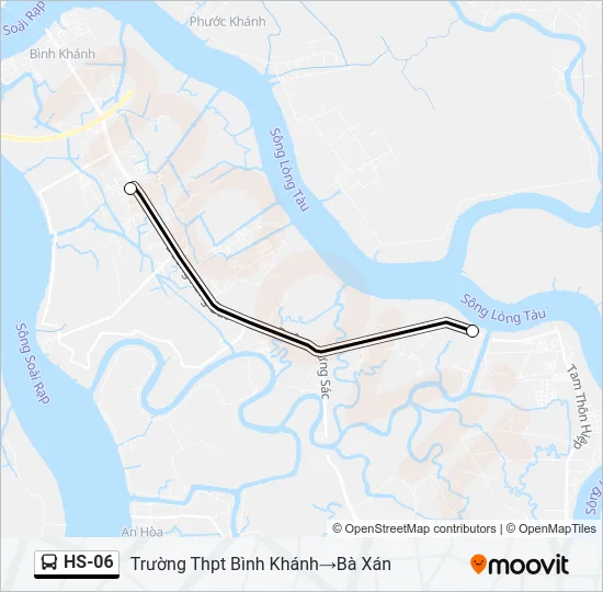 Bản đồ Tuyến HS-06 xe buýt