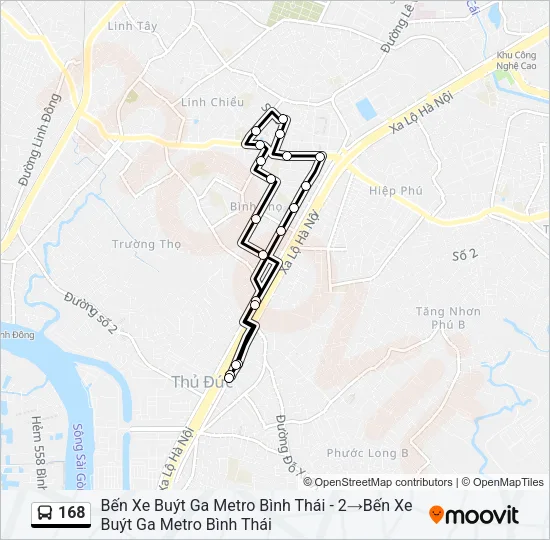 168 Bus Line Map