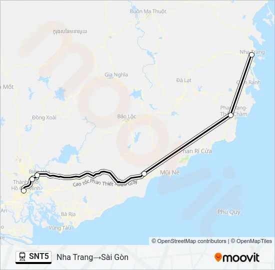 SNT5 Train Line Map