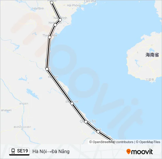 SE19 Train Line Map