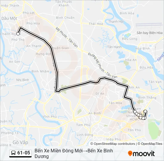 61-05 Bus Line Map