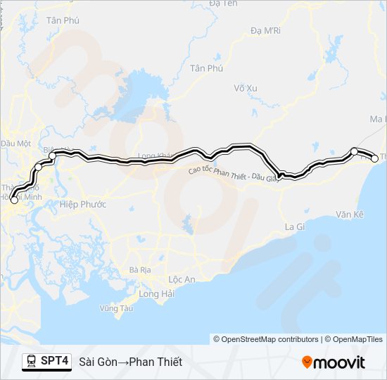 SPT4 Train Line Map