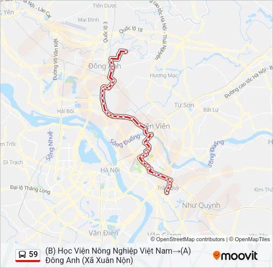 59 Bus Line Map