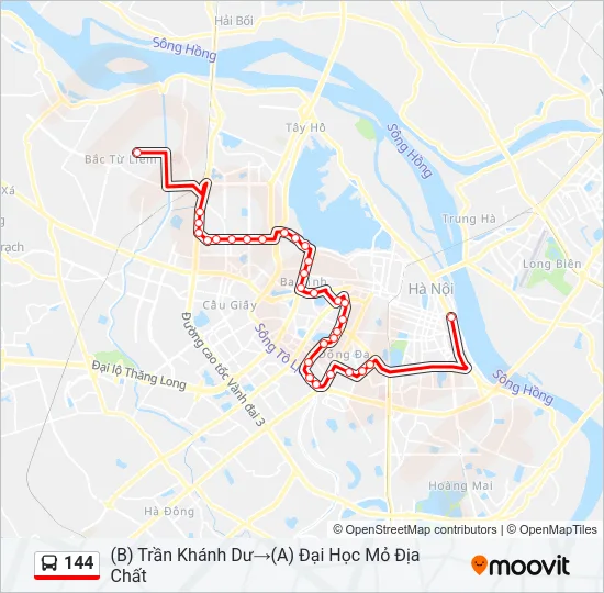 144 Bus Line Map