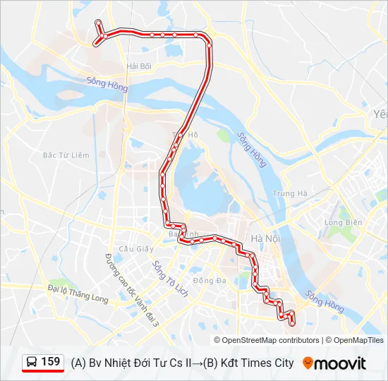 159 Bus Line Map