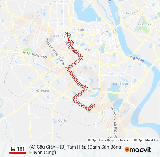 161 Bus Line Map