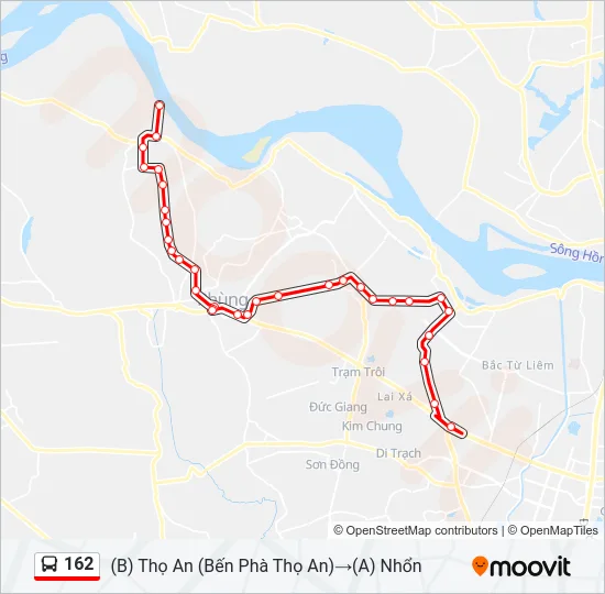 162 Bus Line Map
