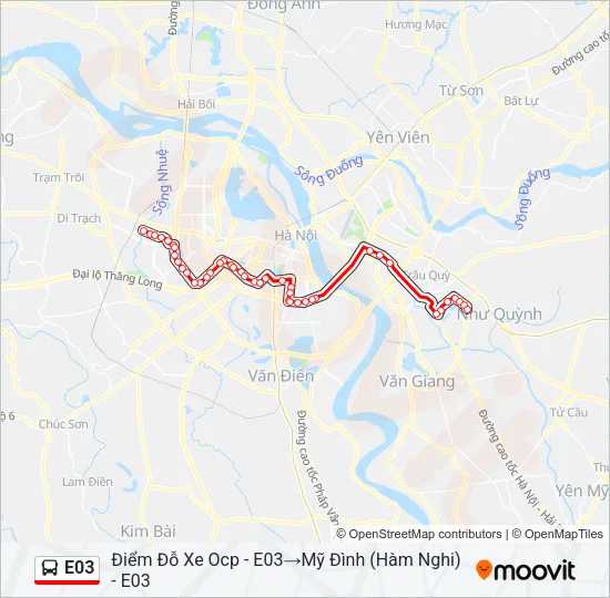 E03 Bus Line Map