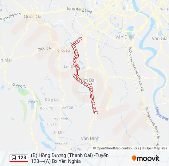 123 Bus Line Map