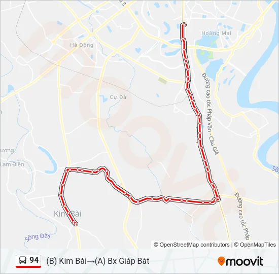 94 Bus Line Map