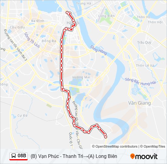 08B bus Line Map