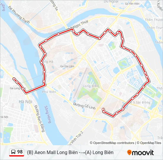 98 Bus Line Map