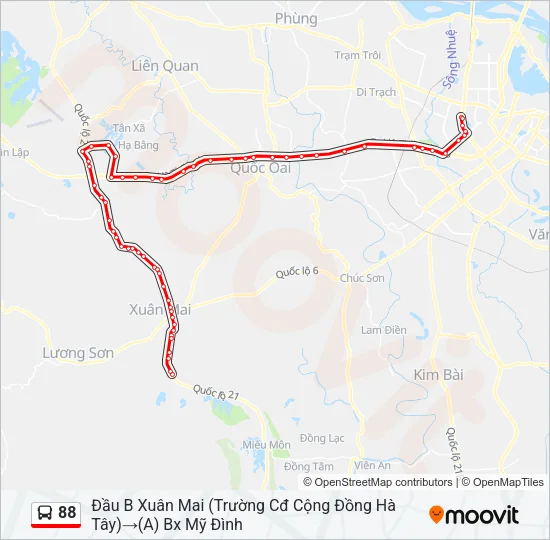 88 Bus Line Map