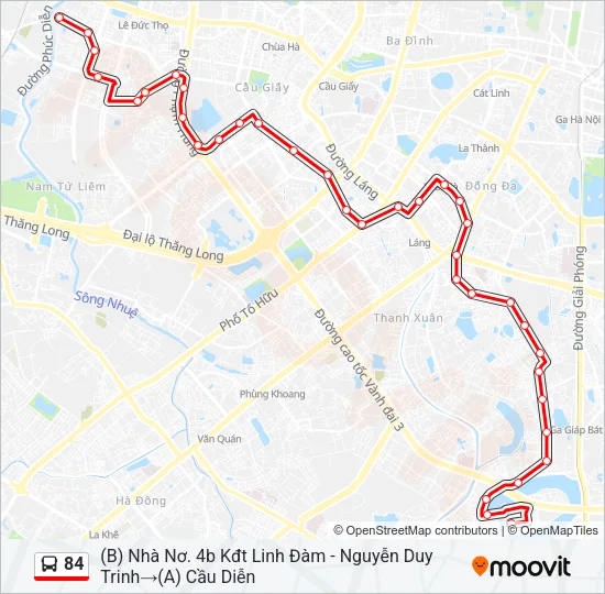 84 Bus Line Map