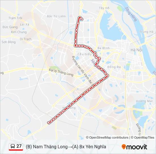 27 Bus Line Map