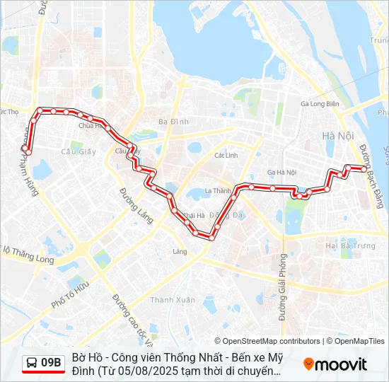 09B Bus Line Map