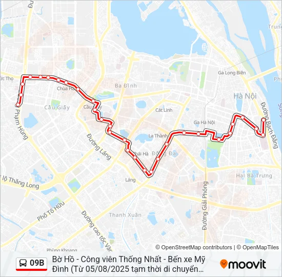09B Bus Line Map