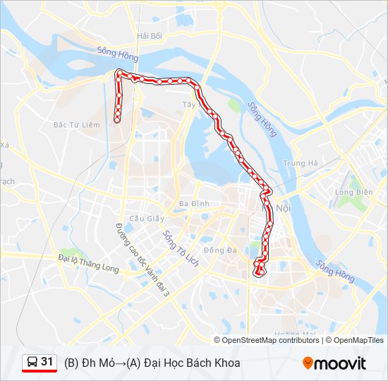 Khám phá cảnh quan đẹp và trải nghiệm cuộc sống sinh viên với tuyến xe buýt số 31 từ Đại học Mỏ - Đại học Bách Khoa. Xem bản đồ để biết các điểm dừng và thời gian chờ đợi của xe buýt để đến nơi đúng giờ.