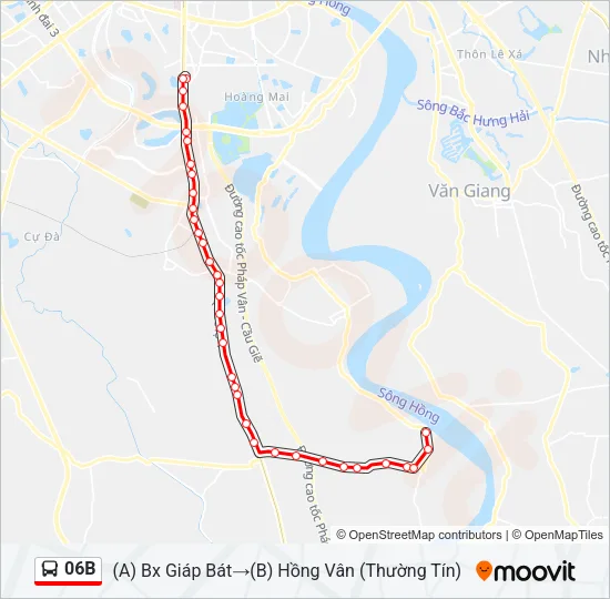 06B Bus Line Map