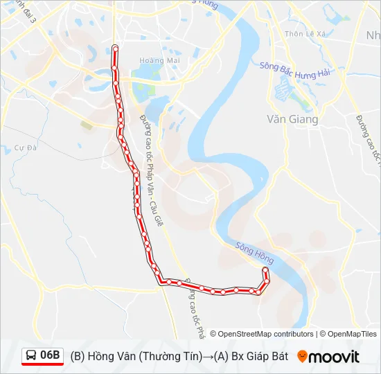 06B Bus Line Map