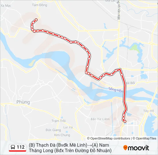 112 Bus Line Map