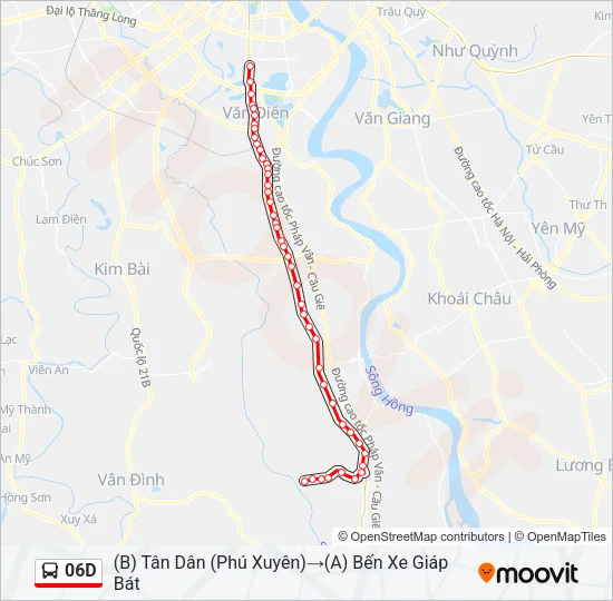 06D Bus Line Map