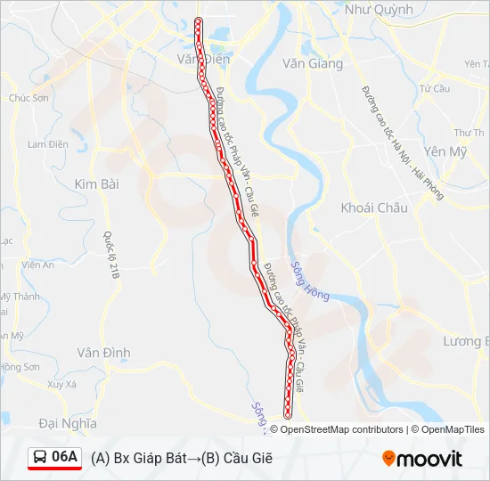 06A Bus Line Map