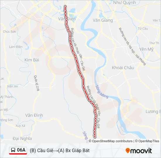 06A Bus Line Map