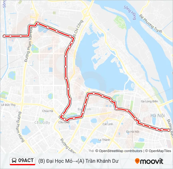 09ACT Bus Line Map