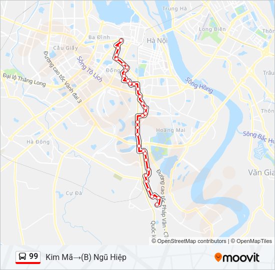 99 Bus Line Map