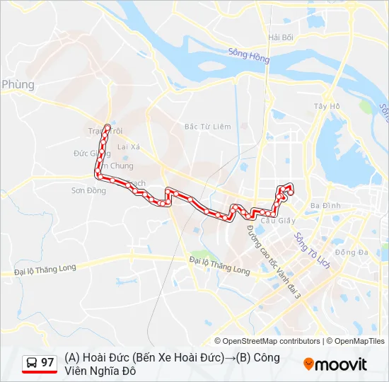 97 Bus Line Map