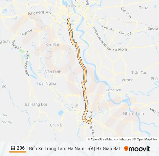 206 Bus Line Map