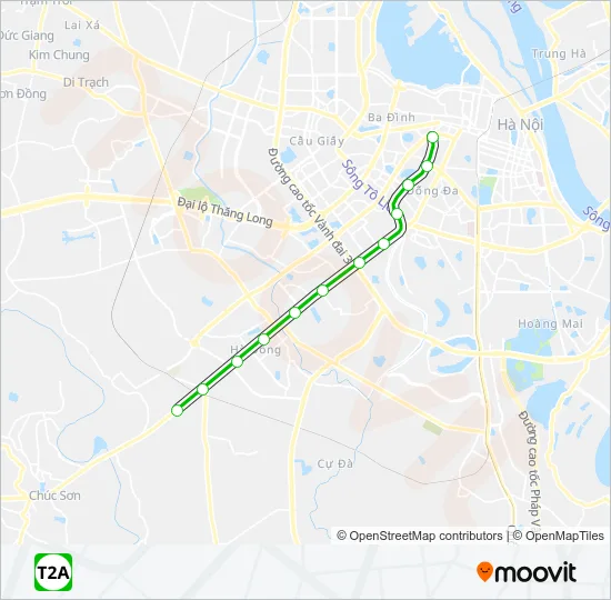 2A Metro Line Map