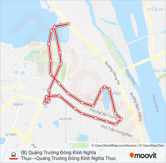 Bản đồ Tuyến HNCITYTOUR xe buýt