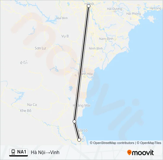 NA1 Train Line Map