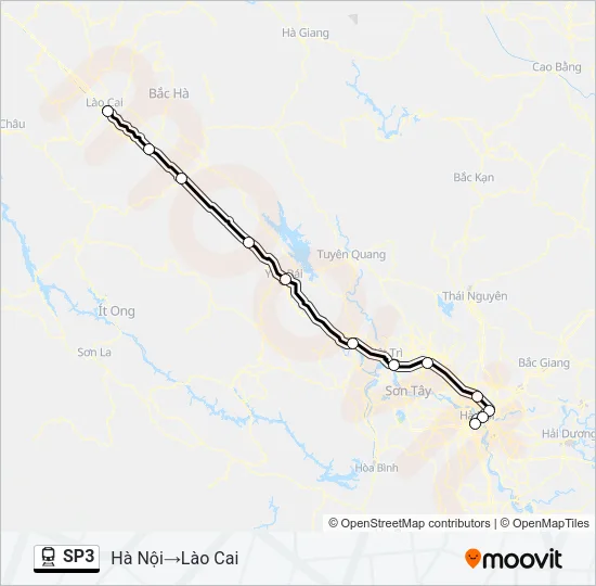 SP3 Train Line Map
