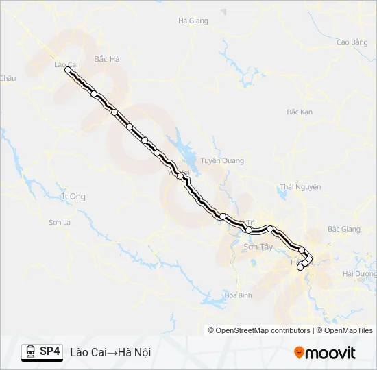 SP4 Train Line Map