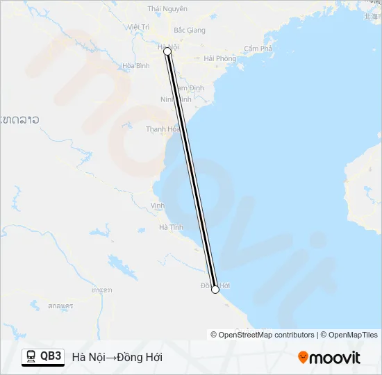 QB3 Train Line Map