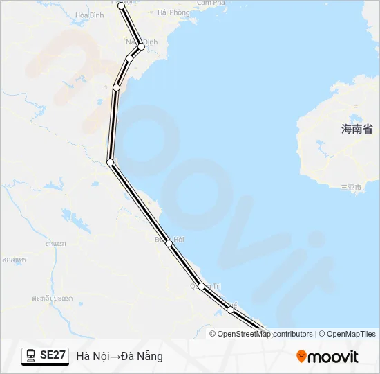 Se27 SE27 Route: Schedules, Stops & Maps - Hà Nội→Đà Nẵng (Updated)