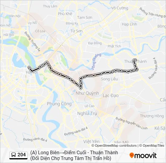 204 Route: Schedules, Stops & Maps - (A) Long Biên‎→Điểm Cuối - Thuận ...