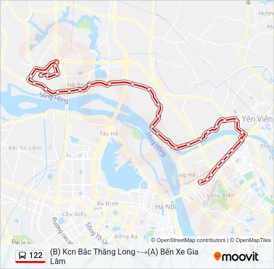 122 Bus Line Map