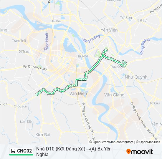 Bản đồ Tuyến CNG02 