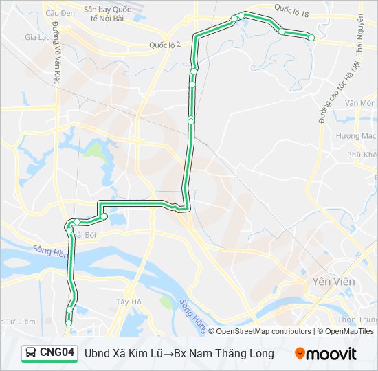 Bản đồ Tuyến CNG04 