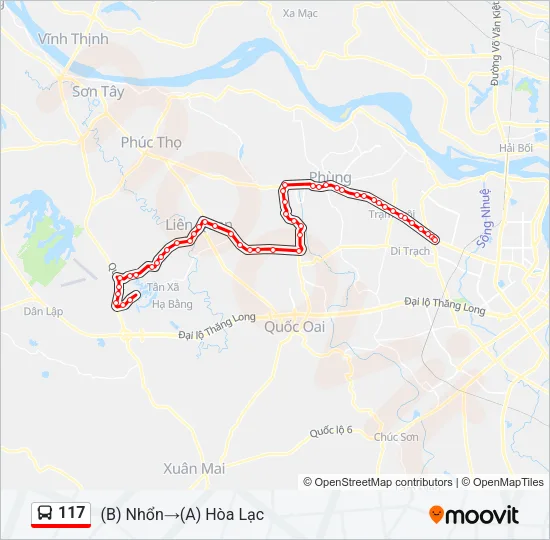 117 Bus Line Map